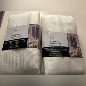 Mainstays White Suit/Dress Garment Bag